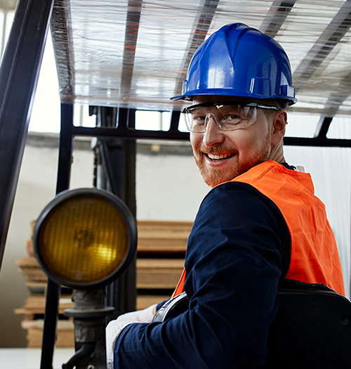 forklift driver website Forklift driver happy in new job