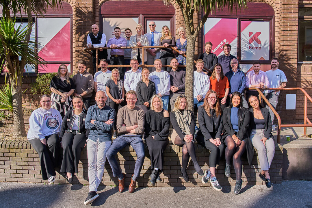 Kemp Recruitment team outside the office